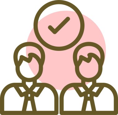 insanlar simge vektör illüstrasyonu