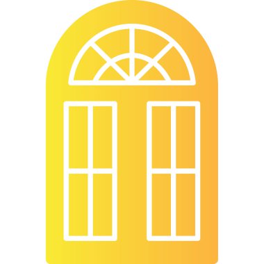 Kapı. Web simgesi basit illüstrasyon