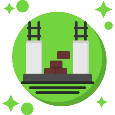 Yağ varili vektör simgesi