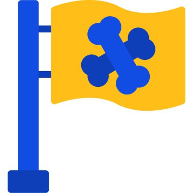 bayrak ikonu vektör illüstrasyonu