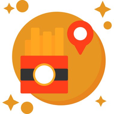 harita gezinme simgesi düz biçimli