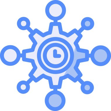 Outline biçiminde saat simgesi