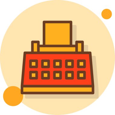 ofis masa simgesi vektör illüstrasyonu