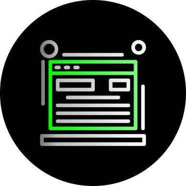 tarayıcı web simgesi basit vektörü