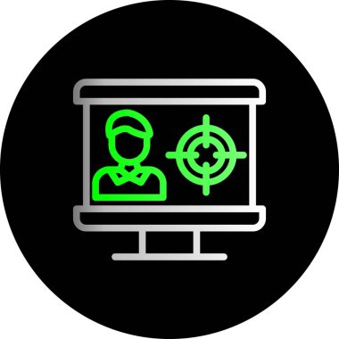 trend görünüm tarzında vektör seo simgesi