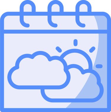 Takvim simgesi, vektör çizimi