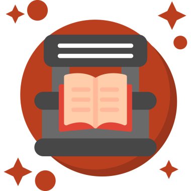 kitap simgesi vektör illüstrasyonu