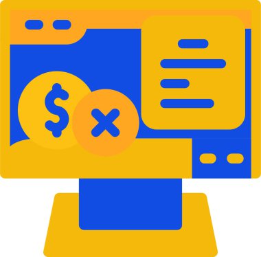 para çevrimiçi alışveriş simgesi düz stil