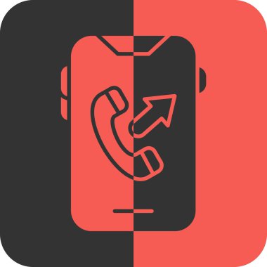 Telefon simgesi vektör illüstrasyonu