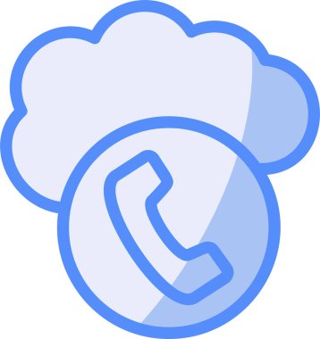 Bulut. Web simgesi basit illüstrasyon