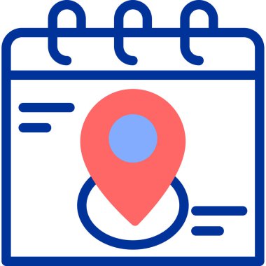 harita konum simgesi, vektör illüstrasyonu