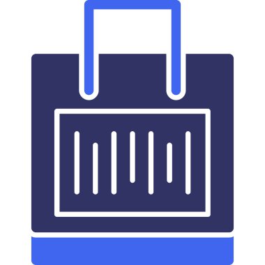 Çanta. Web simgesi basit illüstrasyon