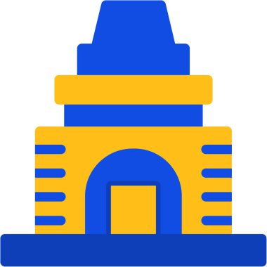 Bir binanın vektör illüstrasyonu