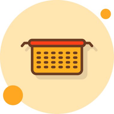 Mutfak simgesini düz bir şekilde pişirmek