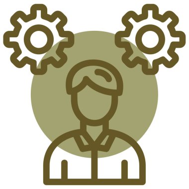 dişli vektör simgesi. biçim düz bicolor simgesi, eko yeşil ve gri renkler, yuvarlak açılar, beyaz arkaplan