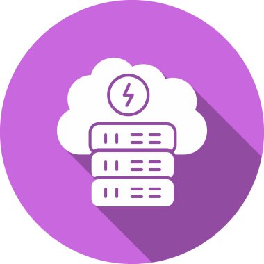 Bulut. Web simgesi basit illüstrasyon