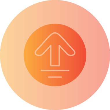 Eğilim biçimi izole edilmiş arkaplanda ok simgesi