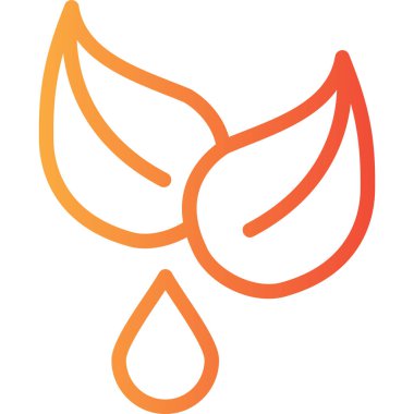 Yaprak ikonu vektör illüstrasyonu