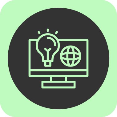 fikir simgesi, vektör illüstrasyonu