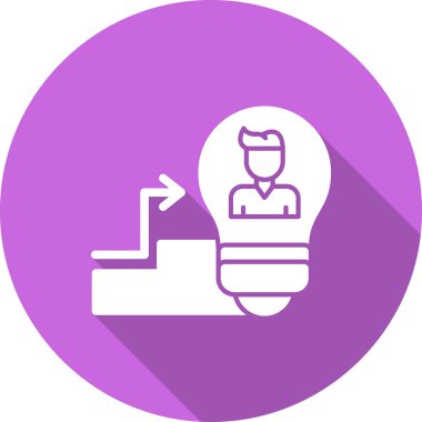 Ampul simgesinin vektör illüstrasyonu