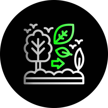 vektör ekoloji ikonu illüstrasyonu