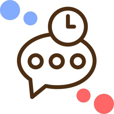 Alarm saati simgesi - ana hatlar biçiminde