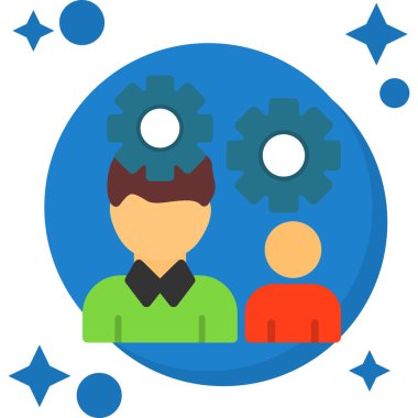 İnsanlar. Web simgesi basit illüstrasyon