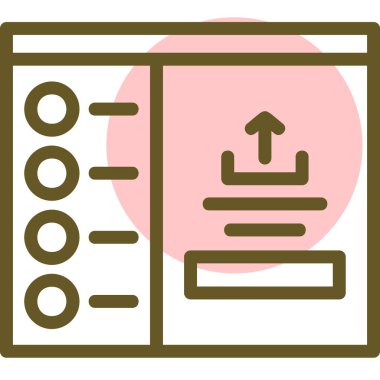 Bir kitap simgesinin vektör illüstrasyonu