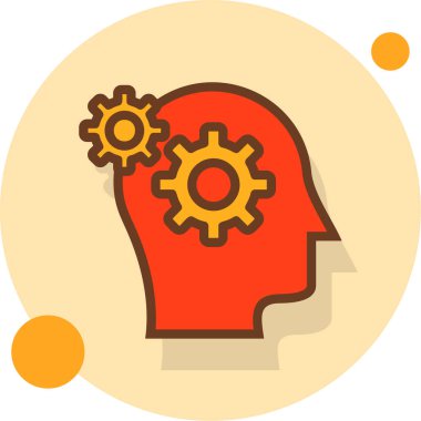 Bir fikrim var. Web simgesi basit illüstrasyon