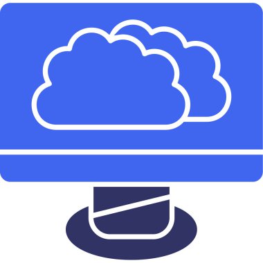 Bulut. Web simgesi basit tasarım