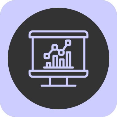 analitik simge vektör illüstrasyonu