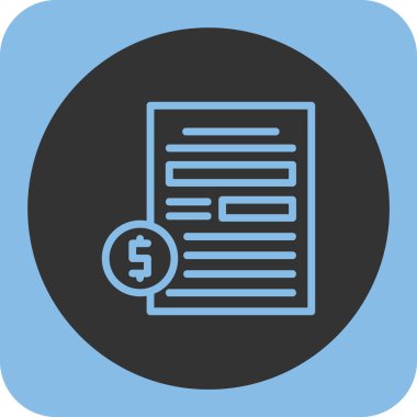 Belge simgesinin vektör illüstrasyonu