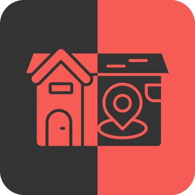 ev konumu simgesi modada izole edilmiş arkaplan