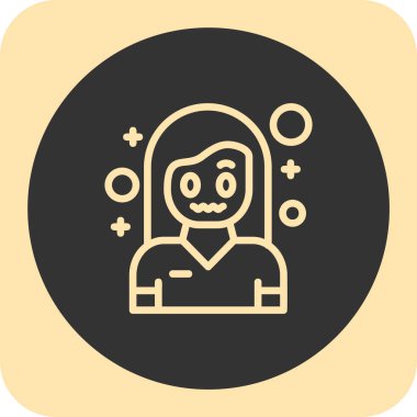 Maske simgesi olan bir adamın vektör çizimi