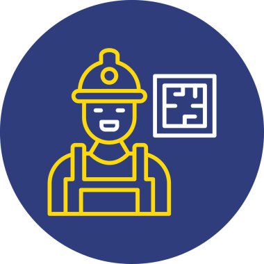 worker web icon vector illustration