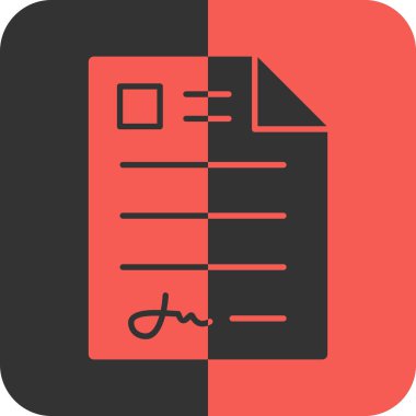 Belge. Web simgesi basit tasarım