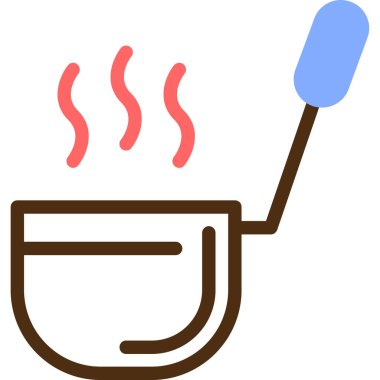 Kahve. Web simgesi basit illüstrasyon