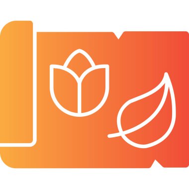 Yaprak simgesinin vektör illüstrasyonu