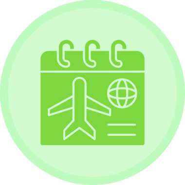 Modern seyahat simgesinin vektör illüstrasyonu