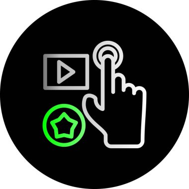 Tıklama vektörü simge tasarımı