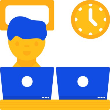 İş dünyasındaki çevrimiçi çağrı simgesi - yönetim kategorisi