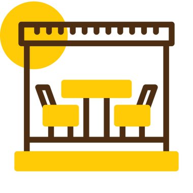 Kahve. Web simgesi vektör illüstrasyonu