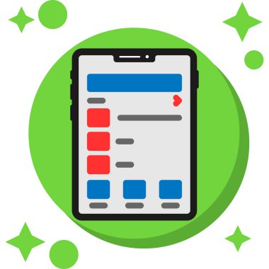 mobil simge vektör illüstrasyonu