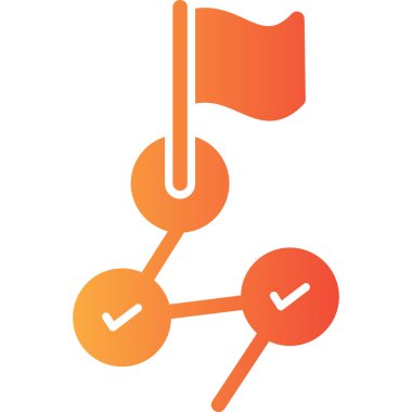 bayrak vektör simgesi modern illüstrasyon