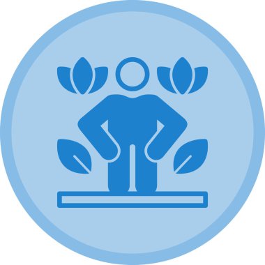 Modern siluet simgesinin vektör çizimi