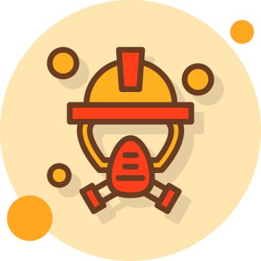 Bir ateş simgesinin vektör illüstrasyonu