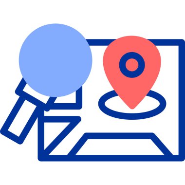 konum haritası simgesi düz biçimli