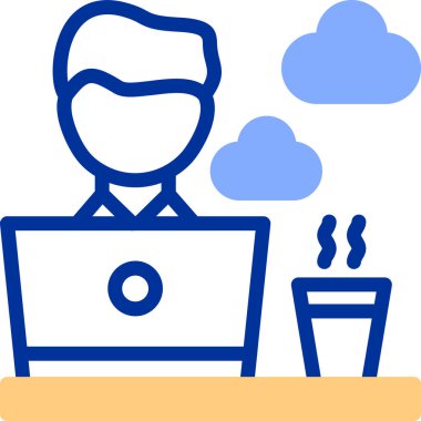 Bilgisayar masası. Basit tasarım