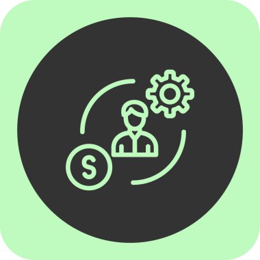 İş ikonu. vektör illüstrasyonu