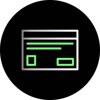 tarayıcı pencere simgesi. Web için web vektör simgelerinin basit illüstrasyonu